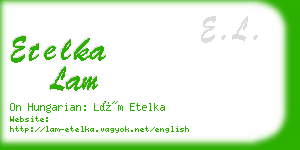 etelka lam business card